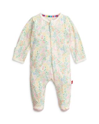 MAGNETIC ME - Girls' Hoppy Garden Footie Ruffled One Piece - Baby