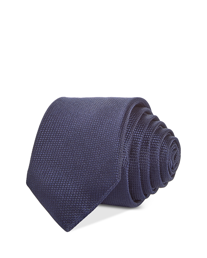 The Men's Store At Bloomingdale's Silk Skinny Textured Tie - Exclusive In Navy