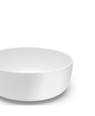 Medium Piet Low Bowl, White