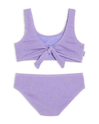 Girls' Crinkle Self Tie Two Piece Swimsuit - Big Kid