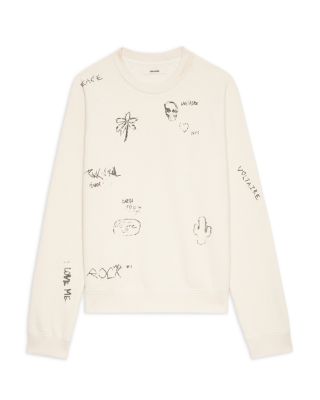 Uppy Graffiti Print Sweatshirt