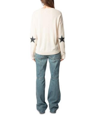 Cici Star Patch Cashmere Sweater