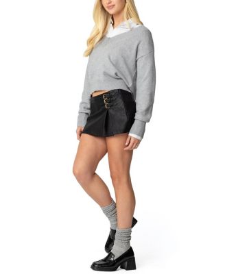 Triple Belt Mini Skort