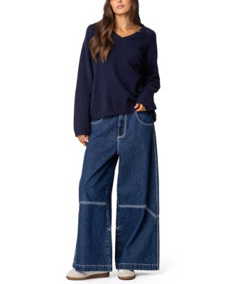 Martha Oversized V Neck Sweater