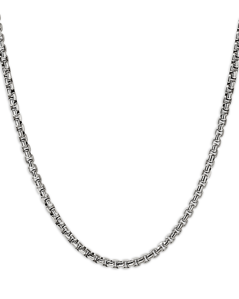 John Hardy Sterling Silver Chain Box Link Necklace, 22