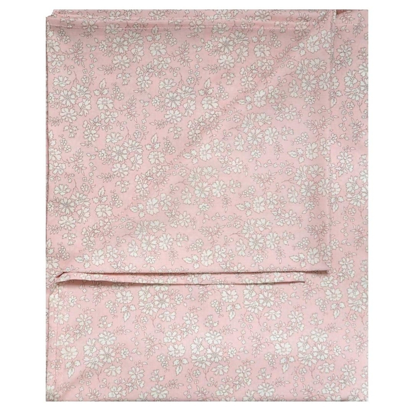 Coco & Wolf Liberty Fabric Capel Pink Print Flat Top Sheet