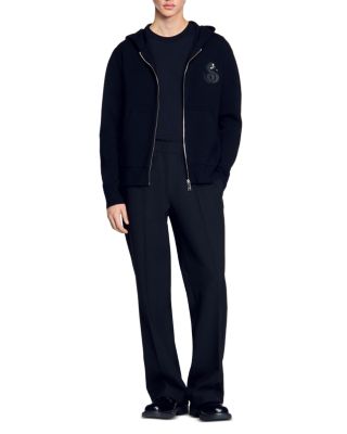 Snake Detail Zip Up Hoodie