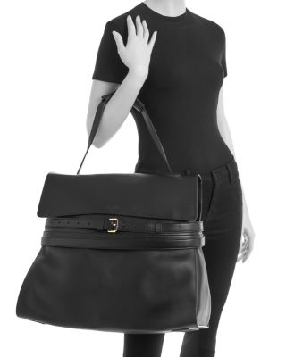 Tie Me Leather Top Handle Bag