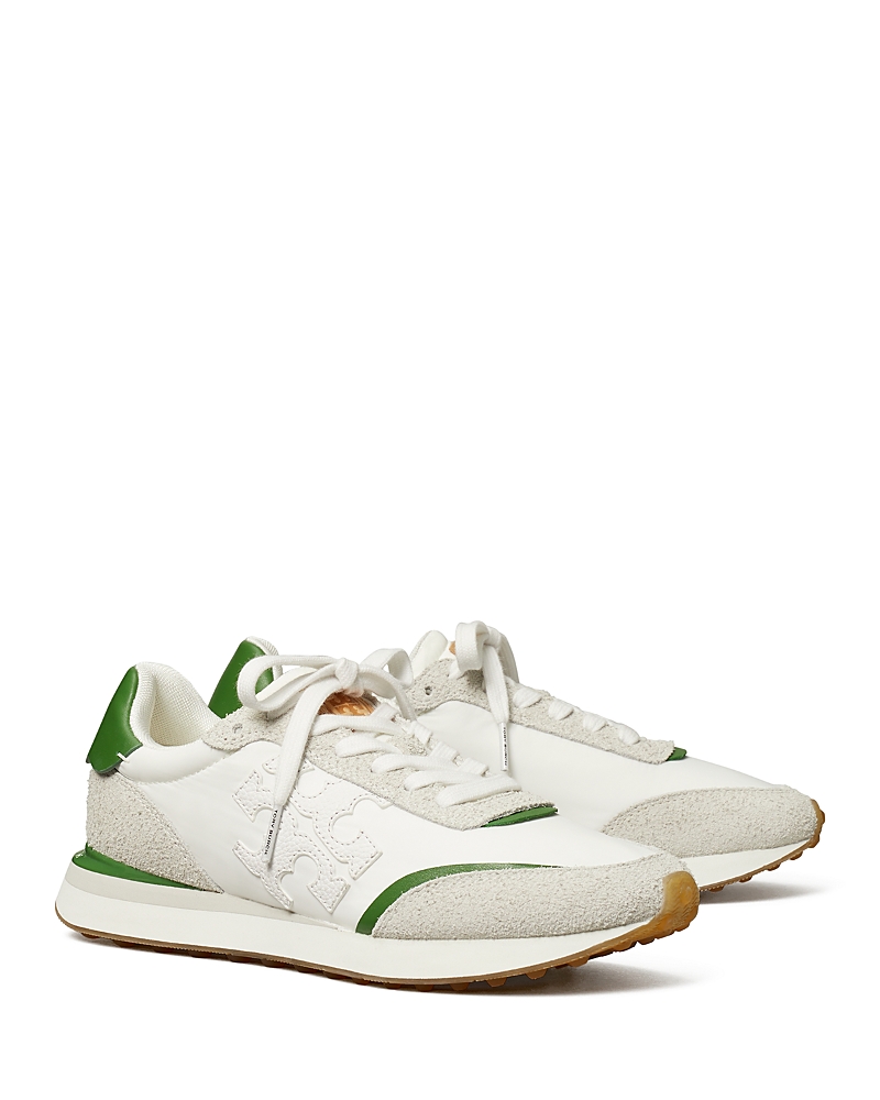Tory Burch Destiny Trainer Sneaker In White/green