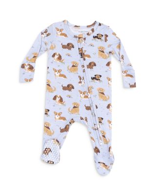 Angel Dear - Boys' Best Friend Dog Print Footie One Piece - Baby