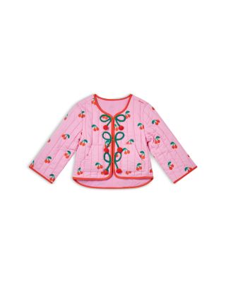 Stella McCartney - Girls' Cherries Embroidered Quilted Jacket - Baby