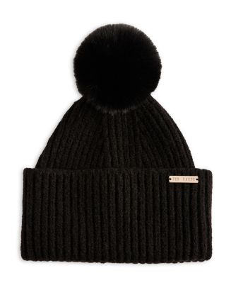 Ted Baker Cable Knit Bobble Hat Zalando Ted Baker Pink Gloves Buy Pink Cable Cable Hat  main image 3