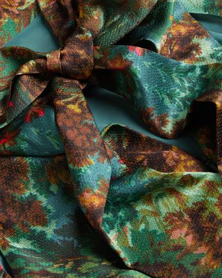 Printed Midi Slip Dress