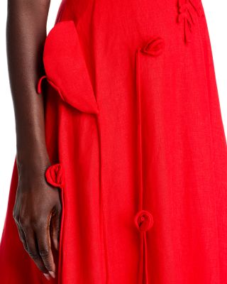 farm rio red butterfly dress FARM Rio Butterfly Garden Sleeveless Maxi Dress