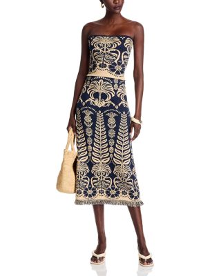 blue ainika tropical splendor mini dress Blue Ainika Tropical Splendor Mini Dress