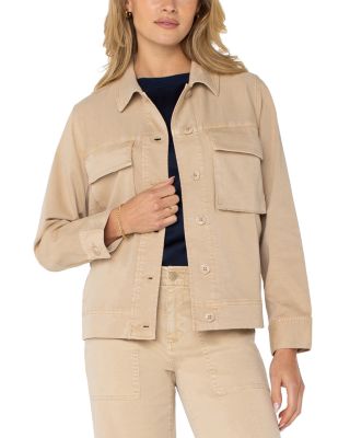 Button Front Cargo Jacket