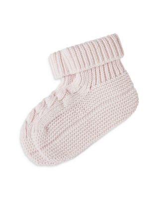 Unisex Cable Knit Bootie Socks - Baby