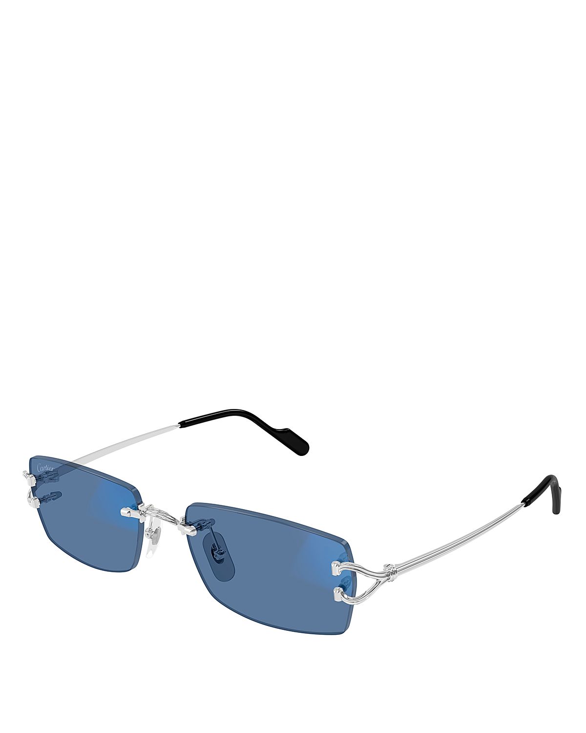 Cartier C Decor Rectangle Sunglasses, 56mm