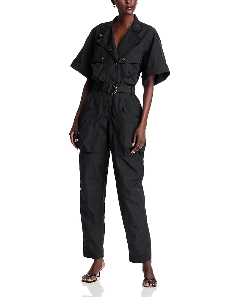 Ronny Kobo Pierce Utility Jumpsuit In Black