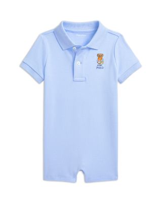 Ralph Lauren - Boys' Polo Bear Soft Cotton Polo Shortall - Baby
