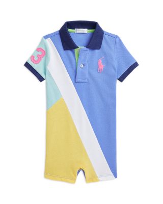 Ralph Lauren - Boys' Big Pony Cotton Mesh Polo Shortall- Baby