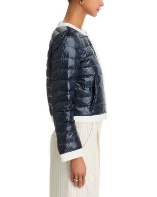 Matte Trim Quilted Short Jacket