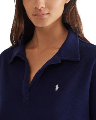 Terry Cloth Shirt & Short Cover Up Set