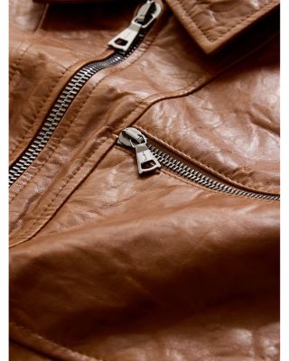 Seamed Leather Jacket
