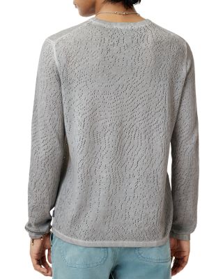 Camden Mesh Stitch Crew Sweater