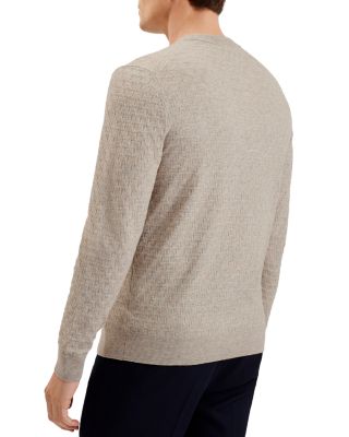 Textured Stitch Crewneck Sweater