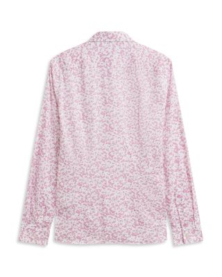 Lovelad Slim Fit Floral Long Sleeve Shirt