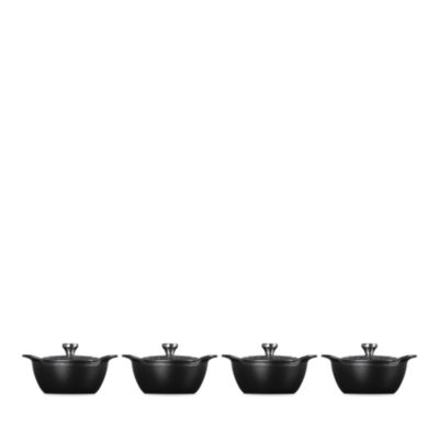 Gourmand Collection Cocotte with Lid, Set of 4