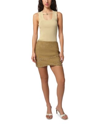 Bullet Raw Denim Crossover Skirt