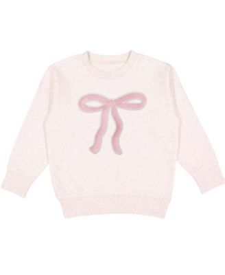 Sweet Wink - Girls' Coquette Bow Patch Sweatshirt - Little Kid, Big Kid