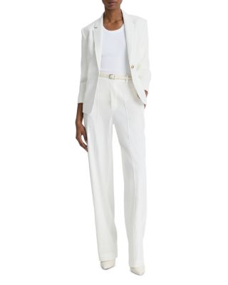 Linen Blend Shrunken Blazer 