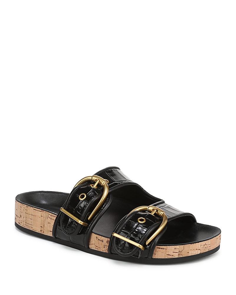 Veronica Beard Prue Two Strap Sandal In Black