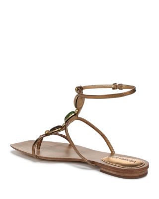 Alba Stone Trim Thong Sandals