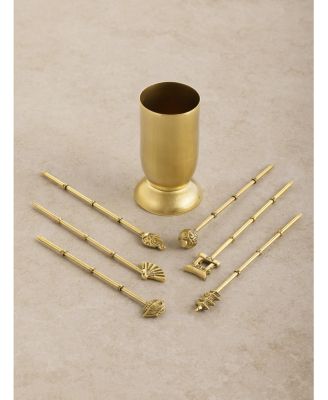 Magnolia Cocktail Picks, Set of 6