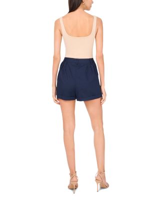 Pleated Dobby Stripe Shorts