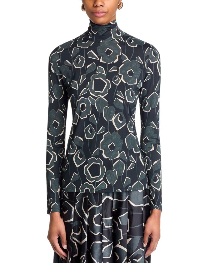 Cubist Turtleneck Top