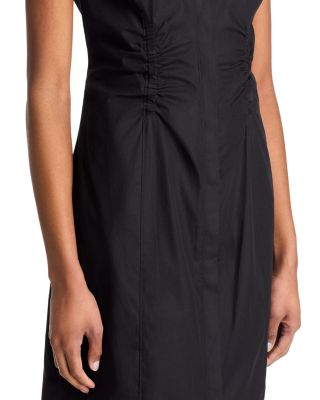 Nera Ruched Button Down Dress
