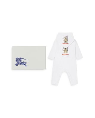 Burberry - Casey Bear Graphic Logo Coverall & Bib Set - Baby