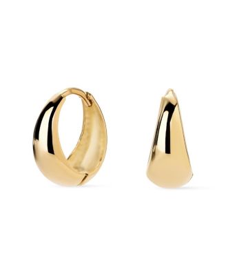 Ana Luisa - Solid Gold Tapered Mini Huggie Hoops