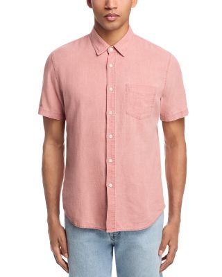 Paros Relaxed Fit Short Sleeve Linen Shirt