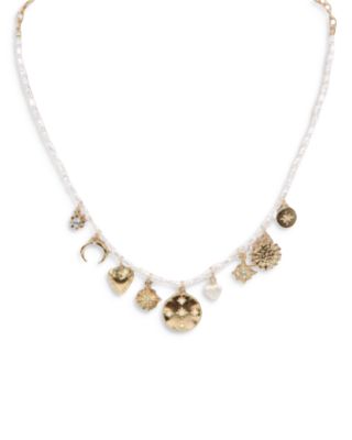 AQUA - 8 Other Reasons Charm Imitation Pearl Necklace, 18-21"
