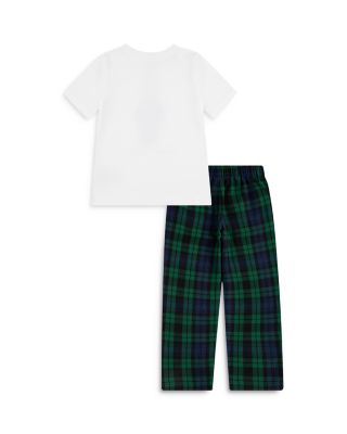 Boys' Bear Graphic Tee & Woven Pants Pajama Set - Little Kid