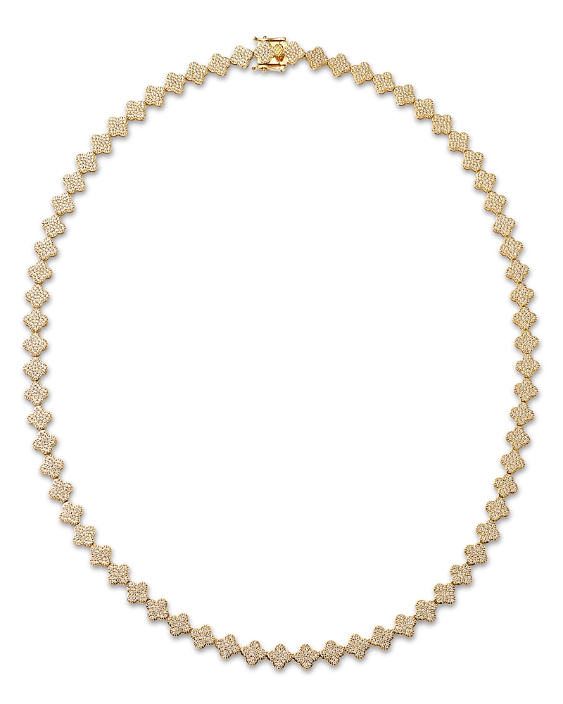 Bloomingdale's Fine Collection Diamond Clover Necklace In 14k Yellow Gold, 6.5 Ct. T. W. In Gold