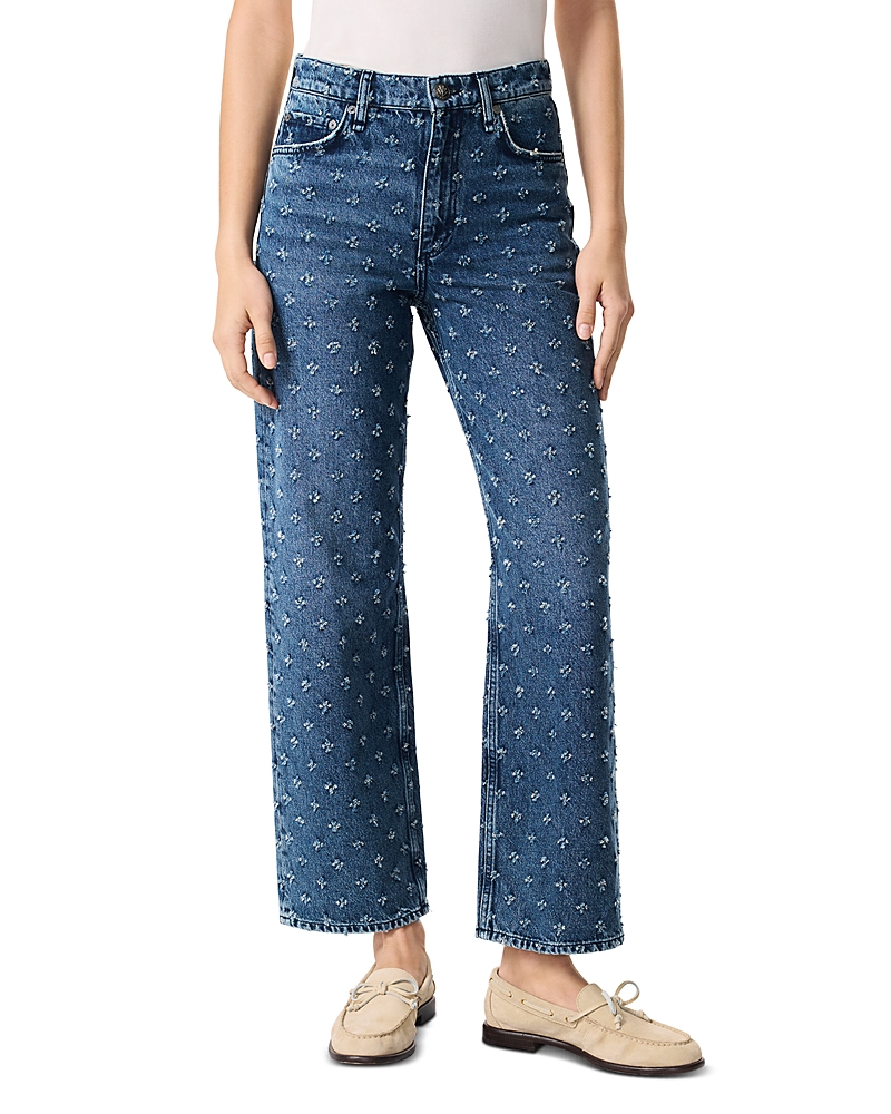 Rag & Bone Shea High-rise Relaxed Straight Jeans In Vintage Tweed