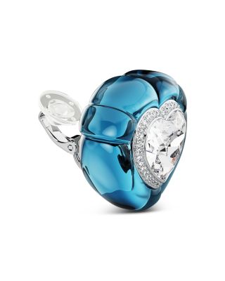 Dulcis Multicolor Crystal Heart Clip On Earrings