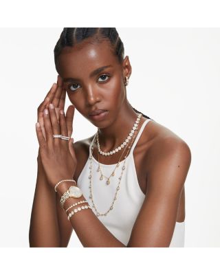 Una Angelic Crystal Tennis Necklace, 14.875-16.125"